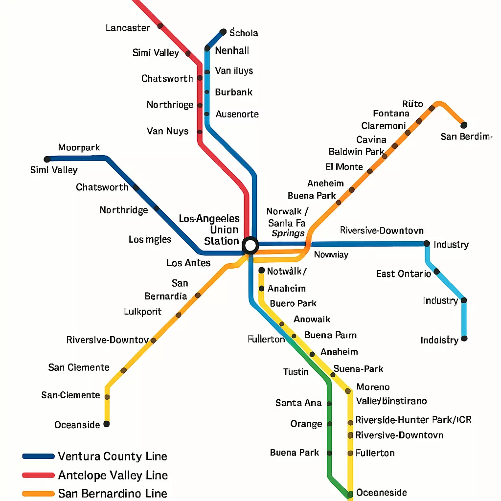 Metrolink Stations Map